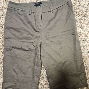 New York & Company Khaki Gray Bermuda Shorts